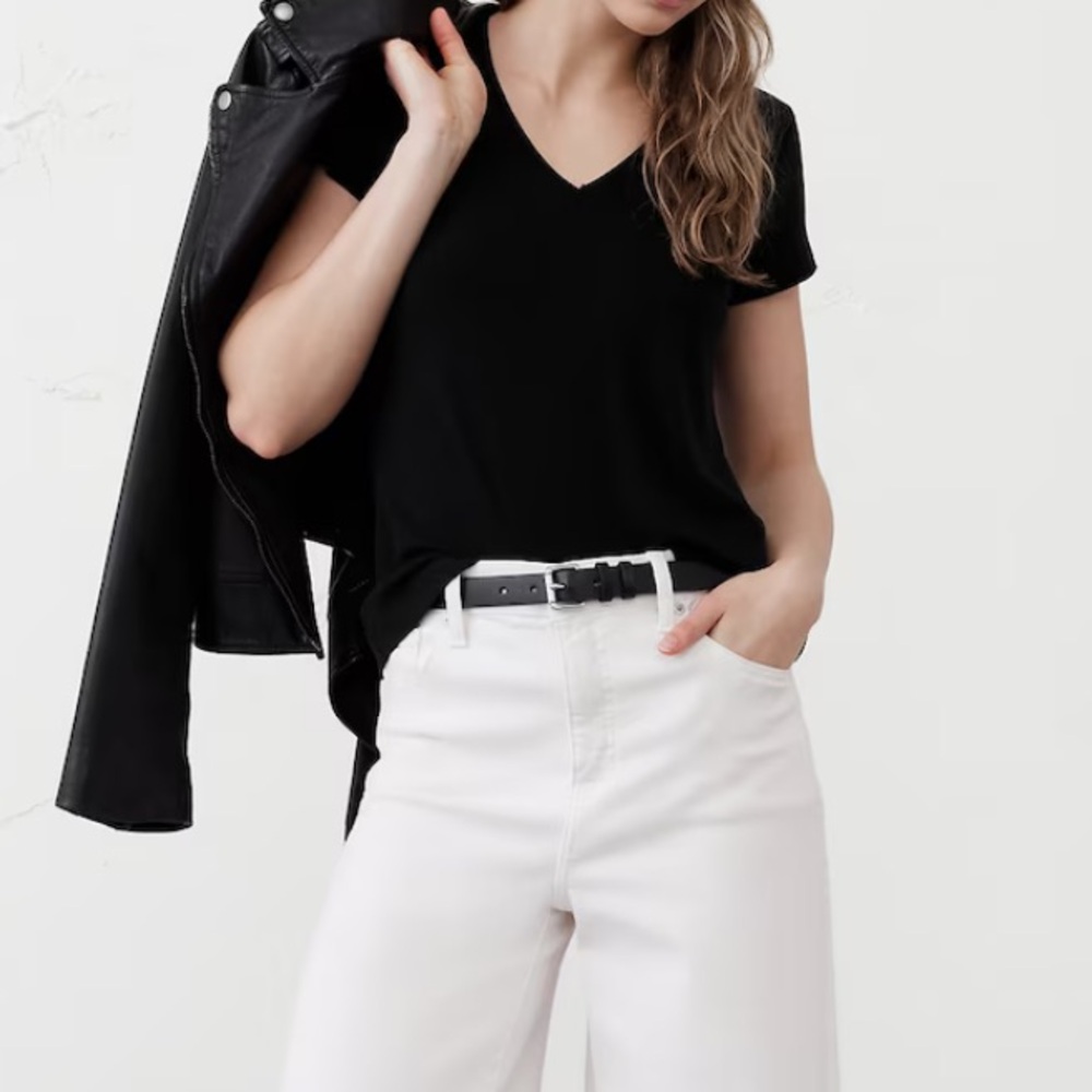 Supima Cotton V Neck Tee
